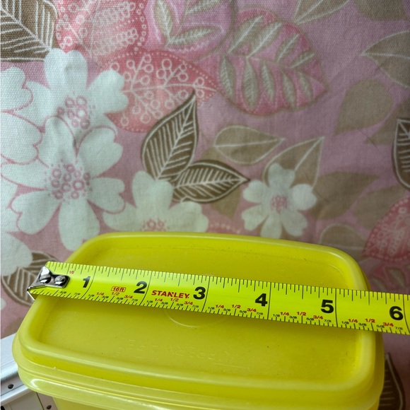 Tupperware Bright Yellow Storage Container - Picture 3 of 7